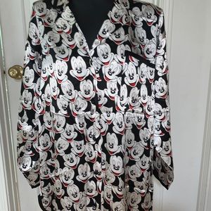 Disney World Mickey Silk Night Gown Sz M